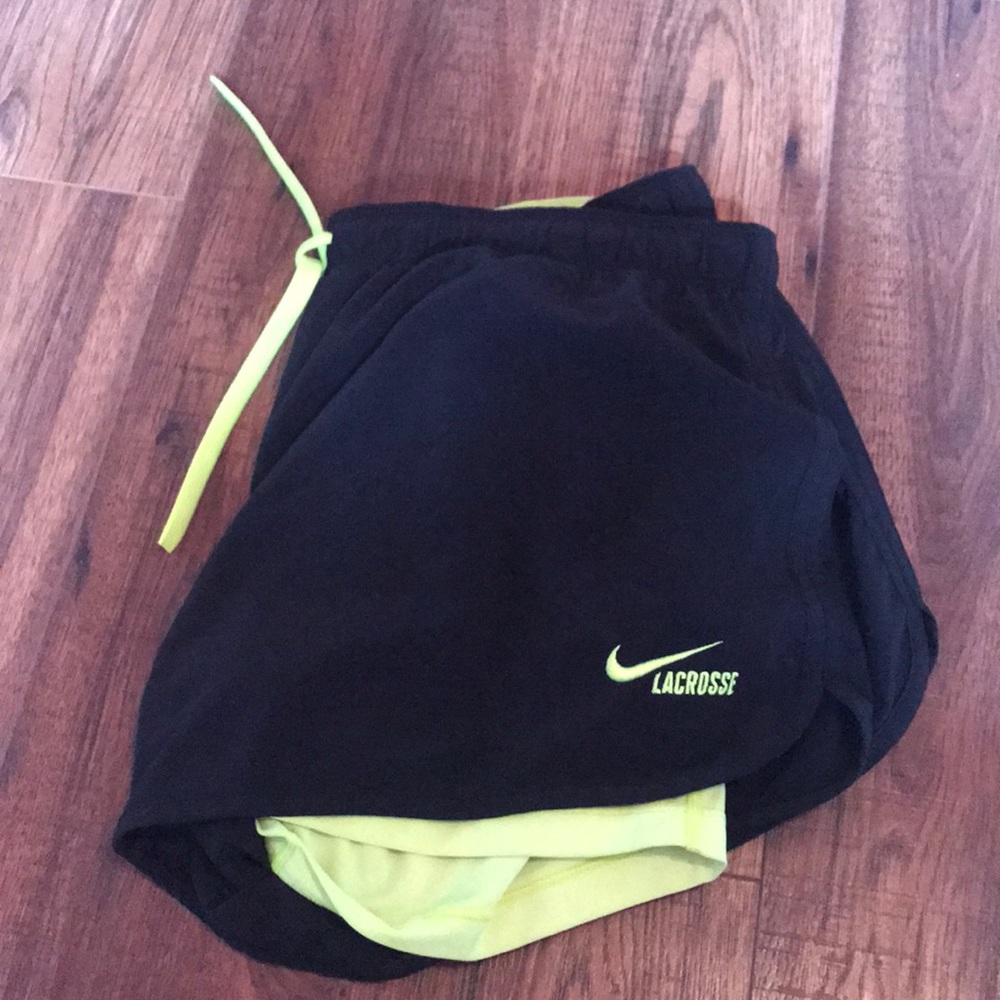 Nike Dri-Fit lacrosse shorts with built in spandex
